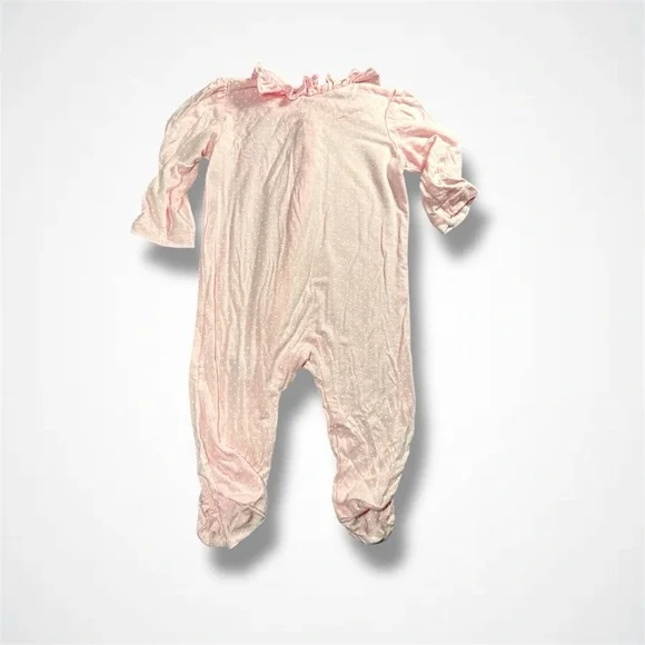 Little Me Pink Ruffled One Piece - Picture 3 of 4